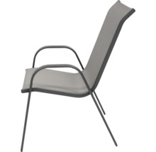 Zahradní židle s područkami a textilním potahem