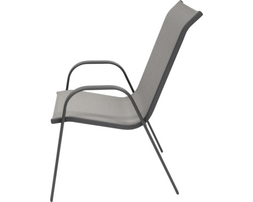 Zahradní židle s područkami a textilním potahem