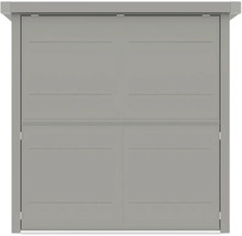 Šedé posuvné dveře s vodorovnými ozdobnými liniemi