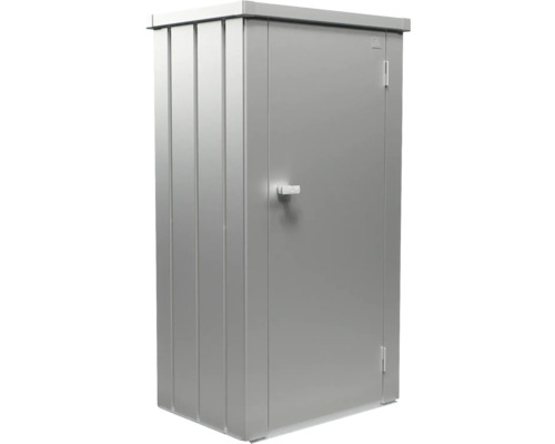 Kovová zahradní skříň s dveřmi