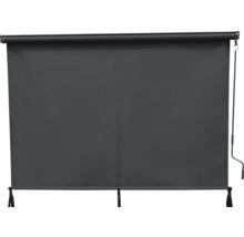 Šedá roleta na ochranu soukromí s klikovým mechanismem.