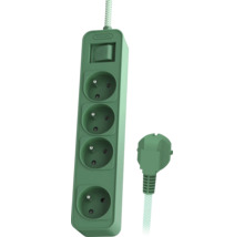 Prodlužovací kabel se čtyřmi zásuvkami a vypínačem