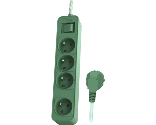 Prodlužovací kabel se čtyřmi zásuvkami a vypínačem