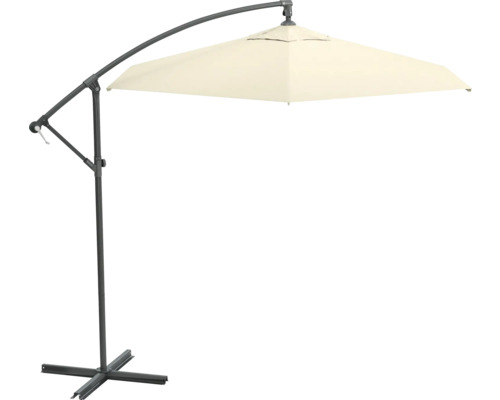 Výkyvný slunečník se čtvercovým stínidlem a stabilní základnou