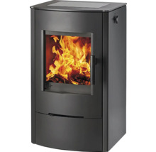 Krbová kamna s hořícím dřevem uvnitř