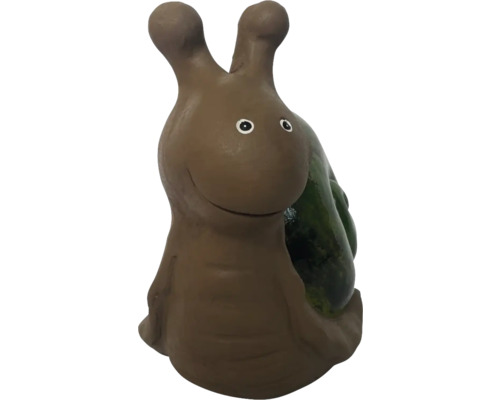 Dekorativní zahradní figurka šnek z keramiky
