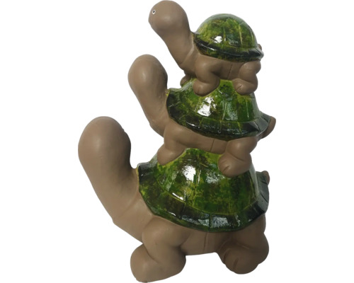 Dekorativní zahradní figurka: Tři želvy naskládané na sobě