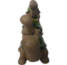 Dekorativní zahradní figurka: Tři želvy naskládané na sobě