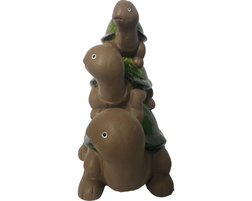 Dekorativní zahradní figurka: Tři želvy naskládané na sobě