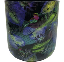 Dekorativní váza s motivem ptáka a rostlin