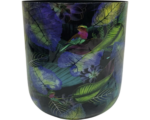 Dekorativní váza s motivem ptáka a rostlin