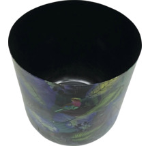 Květináč s motivem ptáka a listů