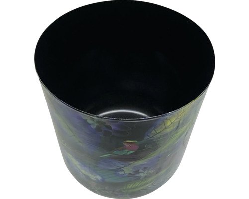 Květináč s motivem ptáka