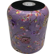 Stolička s květinovým vzorem a motivy ptáků