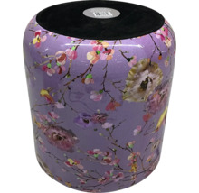 Keramická stolička s květinovým vzorem