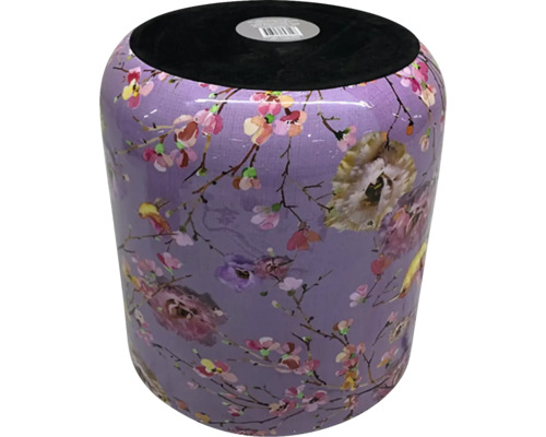 Keramická stolička s květinovým vzorem