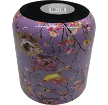 Dekorativní sedací sud s motivem ptáků a květin