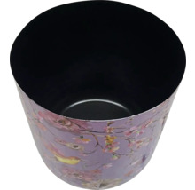 Květináč s motivem ptáků a květin