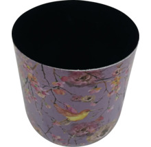 Odpadkový koš s motivem ptáků a květin