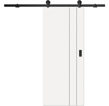 Posuvné dveře s černou vodicí lištou