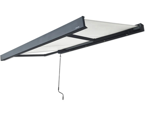 Vysunutá kazetová markýza s klikou