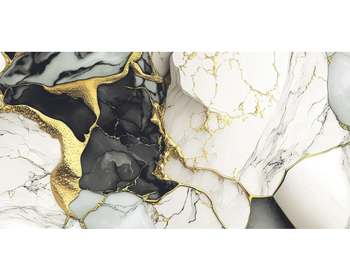 Abstraktní mramorová struktura se zlatými akcenty