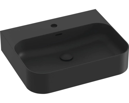 Černé umyvadlo na desku z keramiky