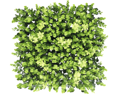 Umělá rohož ze zelených rostlin s listy