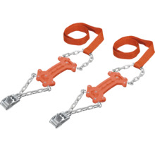 Hroty na boty s řetězem a popruhem v sadě