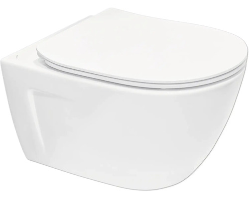 Závěsný hluboký splachovací záchod s víkem