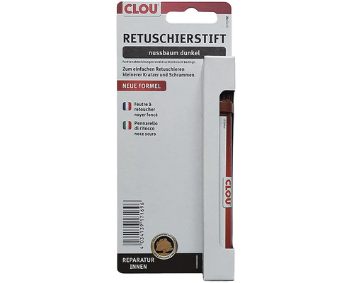 Retušovací tužka 6 ořech tmavý Clou retušovací tužka ořech tmavý pro opravy drobných škrábanců pro vnitřní použití