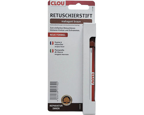 Retušovací tužka Clou č.7 mahagonová hnědá Clou retušovací tužka mahagonově hnědá pro opravy nábytku a dřevěných povrchů v interiéru.