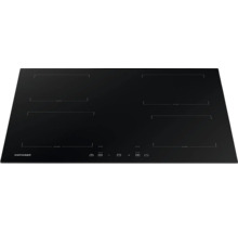 Černá sklokeramická varná deska se čtyřmi varnými zónami