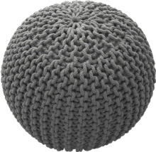 Kulatý pletený puf k sezení