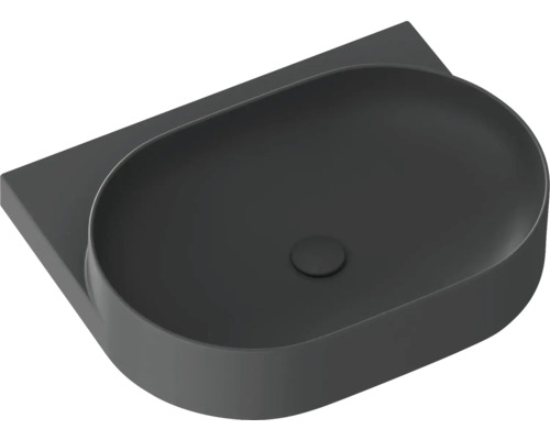Umyvadlo na skříňku RAVAK Yard antracit 60,5 cm XJX03060000 Keramické umyvadlo na desku s odtokovým otvorem