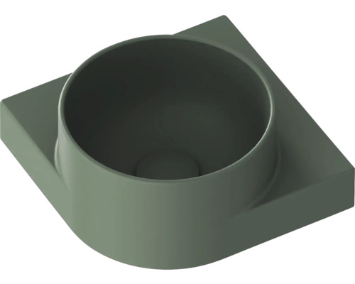 Umyvadlo na skříňku RAVAK Yard zelená 28 cm XJX08228000 Revizní kus odtokové trubky se čtvercovou základnou