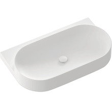 Umyvadlo na desku z sanitární keramiky s bateriovou площадкой