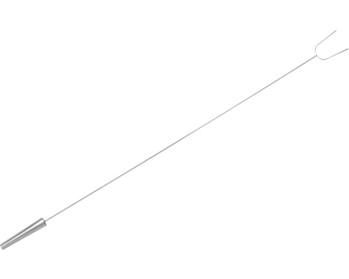 Kovový grilovací rožeň na chleba se dvěma hroty