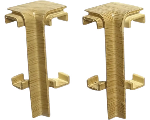 Vnitřní roh soklové lišty SPC Canmore Dva rohové profily s dekorem dřeva