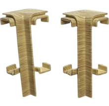 Dva rohové konektory z plastu