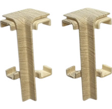 Dva rohové konektory z plastu