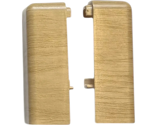 Vnější roh soklové lišty SPC Barrie Dva spojovače soklových lišt se vzhledem dřeva