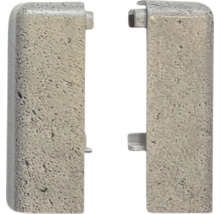 Dva šedé kryty závěsů pro interiérové dveře