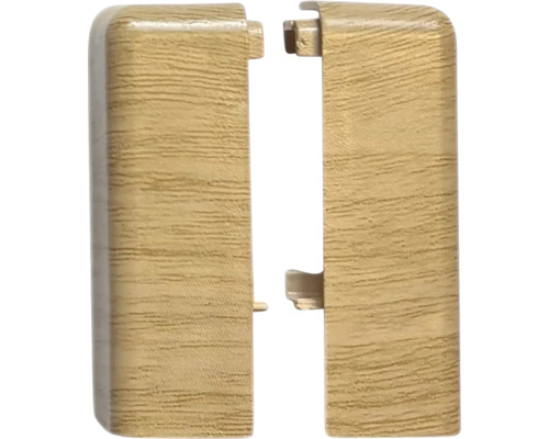 Vnější roh soklové lišty SPC Winnipeg Dva rohové díly pro soklové lišty s dřevěnou strukturou