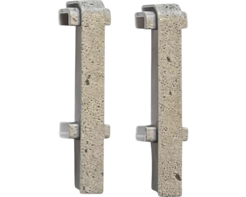 Spojka soklové lišty SPC Nice Grey Dva kovové okenní háčky