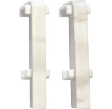 Dva bílé držáky okenního parapetu