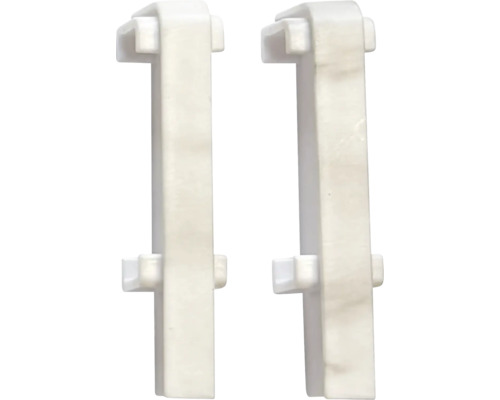 Spojka soklové lišty SPC Robson Dva bílé držáky okenního parapetu