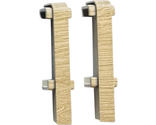 Spojka soklové lišty SPC Vernon Dvě kliky ke dveřím s dekorem dřeva