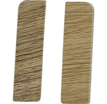 Dva dekorační prvky s dřevěným dekorem pro interiérové úpravy