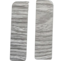 Dvě zakončovací lišty s dřevěným dekorem